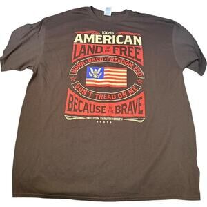 Delta Pro American Land of the Free Cotton T-shirt Men's Women's Unisex Size 2XL